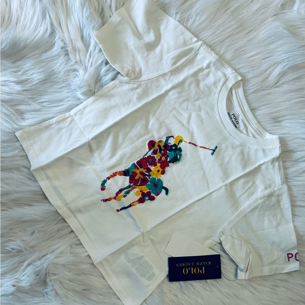 Floral Big Pony Boxy Tee